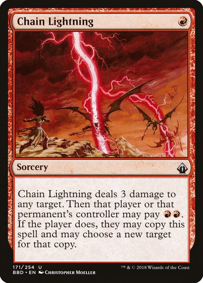 Chain Lightning 171 card from Battlebond