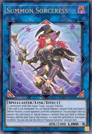 Summon Sorceress JUMP-EN084 card from Shonen Jump Magazine Promos