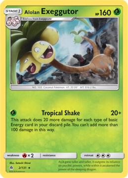 Alolan Exeggutor - 2/131 (SM Forbidden Light) 002/131 card from Deck Exclusives