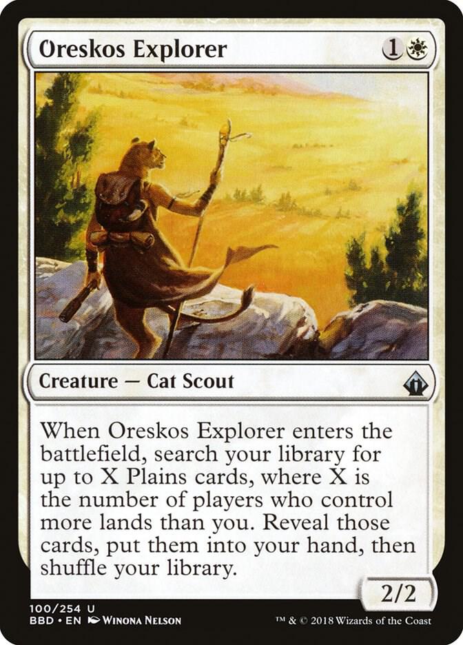 Oreskos Explorer 100 card from Battlebond