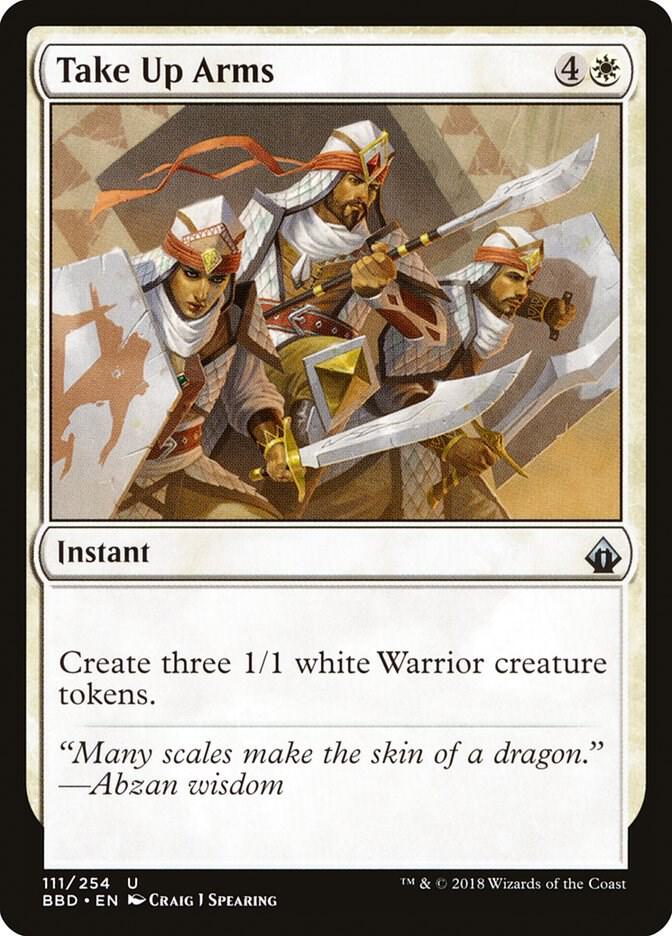 Take Up Arms 111 card from Battlebond