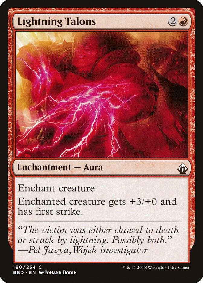 Lightning Talons 180 card from Battlebond
