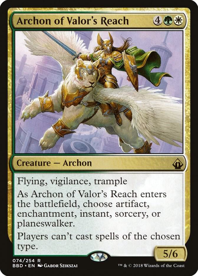 Archon of Valor's Reach 74 card from Battlebond