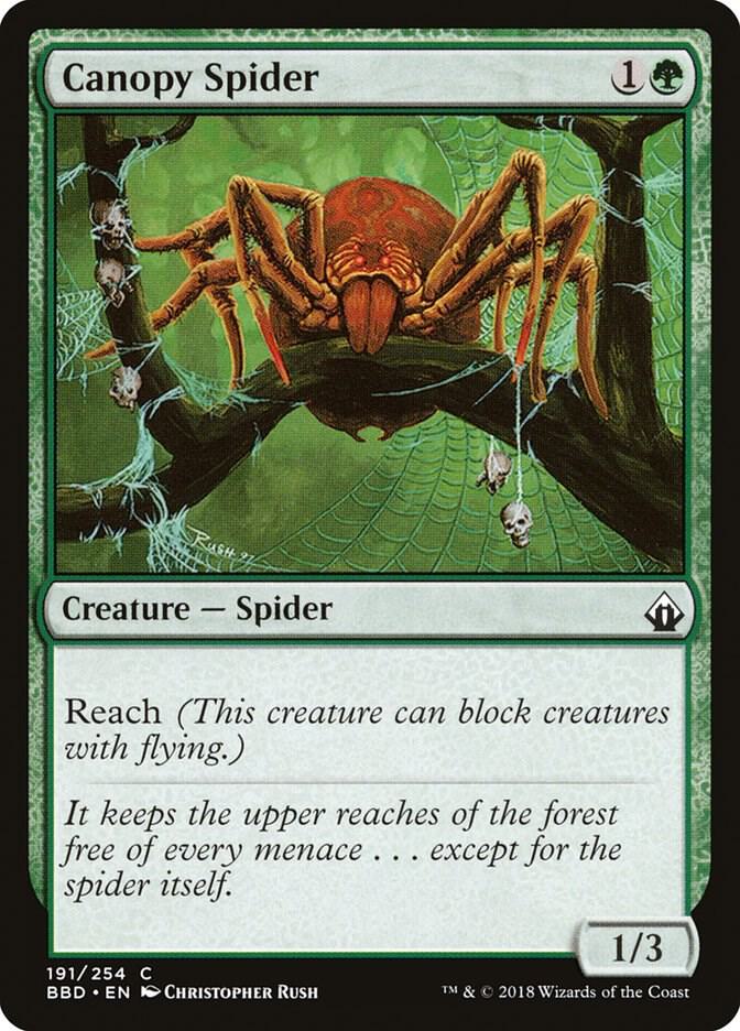 Canopy Spider 191 card from Battlebond