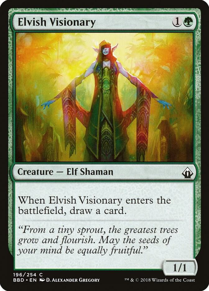Elvish Visionary 196 card from Battlebond