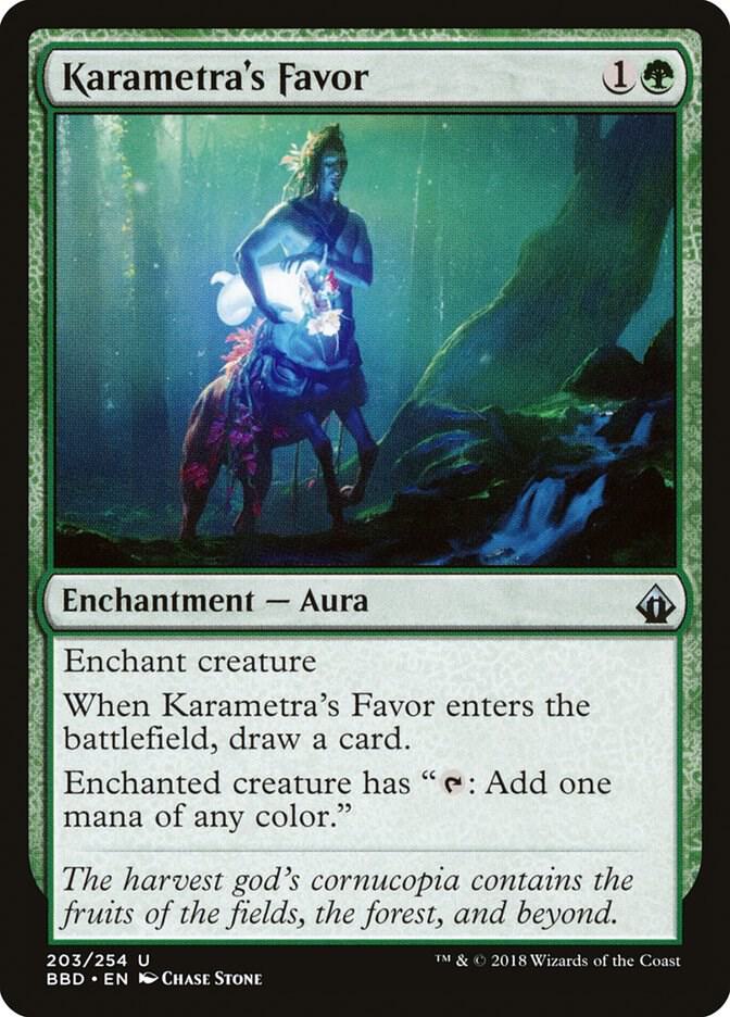 Karametra's Favor 203 card from Battlebond