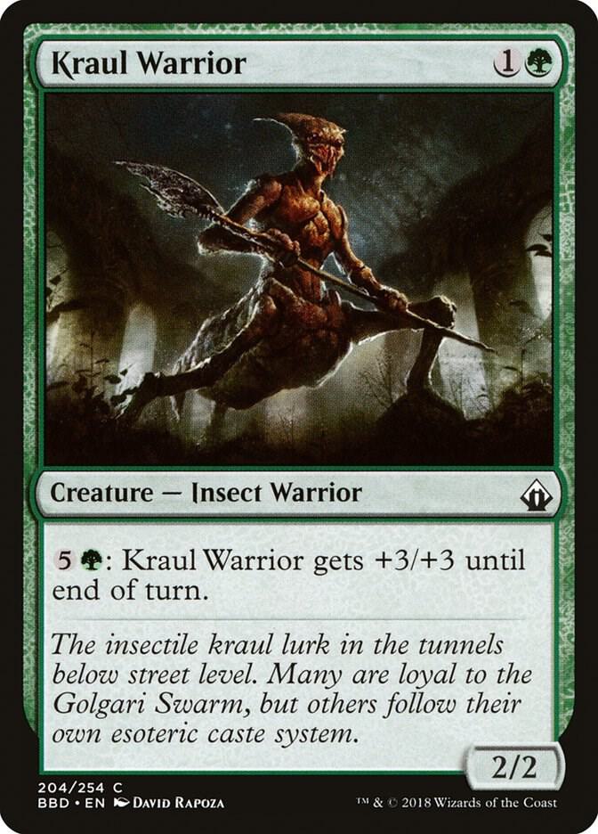 Kraul Warrior 204 card from Battlebond