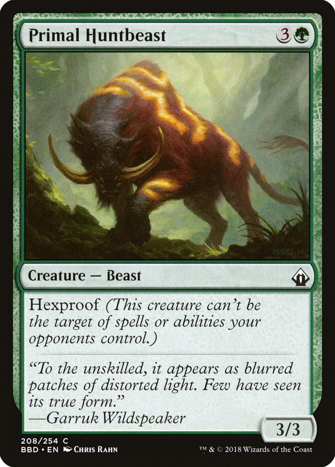 Primal Huntbeast 208 card from Battlebond