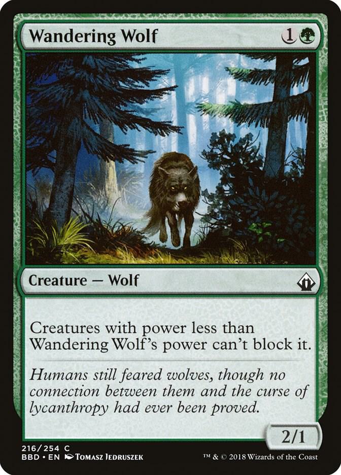 Wandering Wolf 216 card from Battlebond