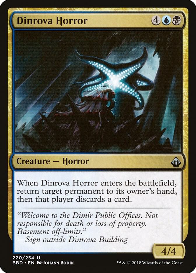 Dinrova Horror 220 card from Battlebond