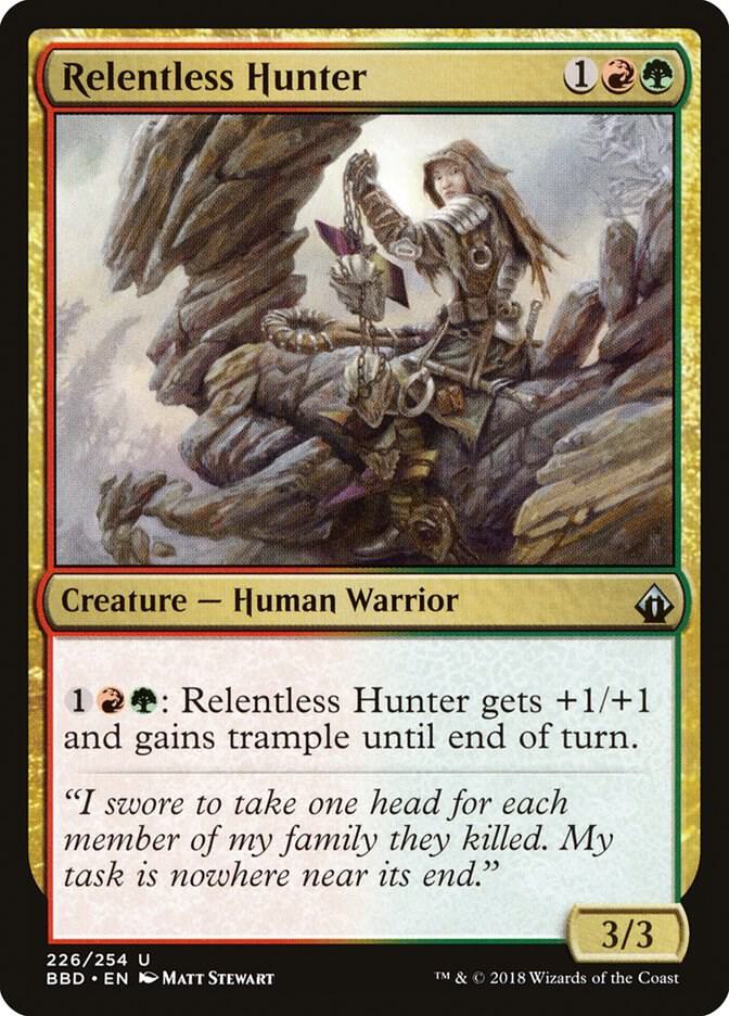 Relentless Hunter 226 card from Battlebond