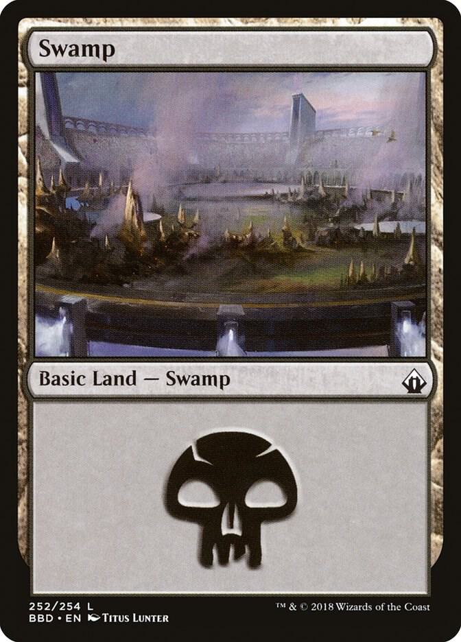 Swamp 252 card from Battlebond