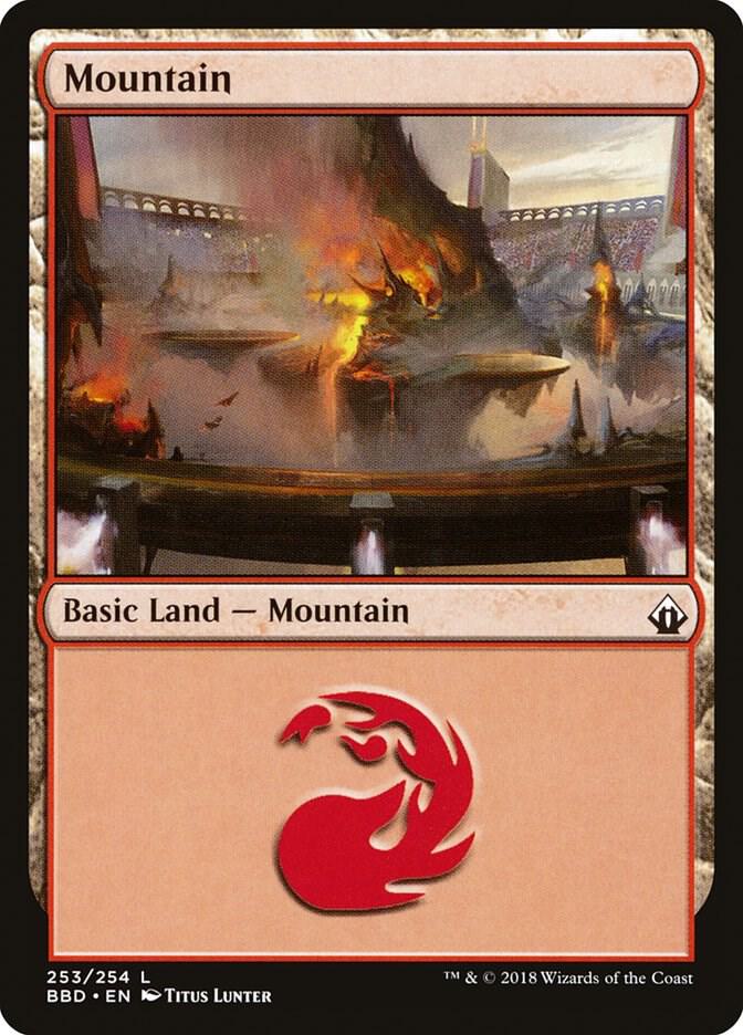 Mountain 253 card from Battlebond
