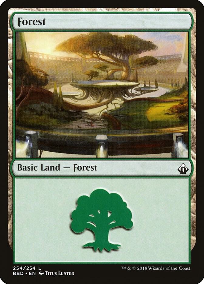 Forest 254 card from Battlebond