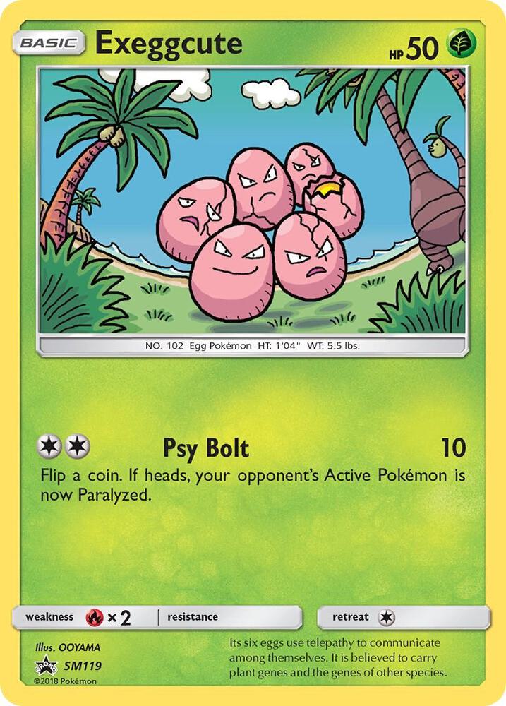 Exeggcute SM119 card from SM Promos
