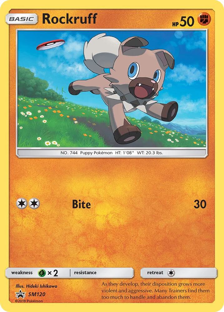 Rockruff SM120 card from SM Promos