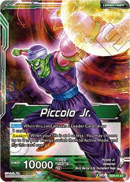 Piccolo Jr. // Piccolo Jr., Evil Reborn SD4-01 card from Colossal Warfare