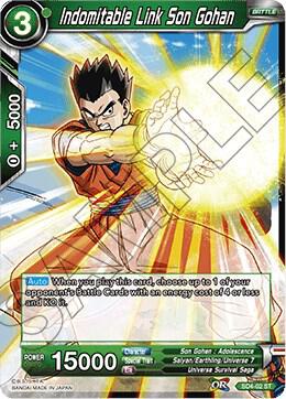Indomitable Link Son Gohan SD4-02 card from Colossal Warfare