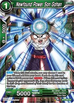Newfound Power Son Gohan BT4-048 card from Colossal Warfare