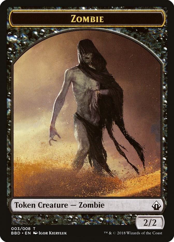 Zombie Token 3 card from Battlebond