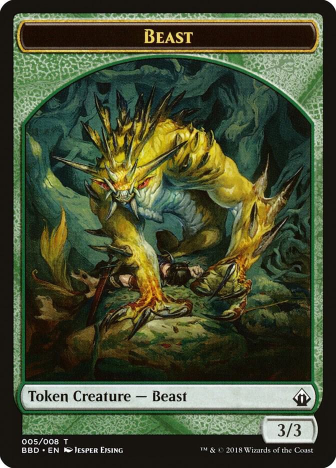 Beast Token 5 card from Battlebond