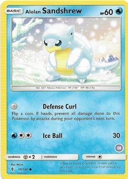 Alolan Sandshrew (14) 19/145 card from SM Trainer Kit: Alolan Sandslash & Alolan Ninetales