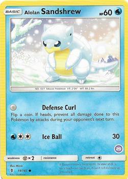 Alolan Sandshrew (29) 19/145 card from SM Trainer Kit: Alolan Sandslash & Alolan Ninetales
