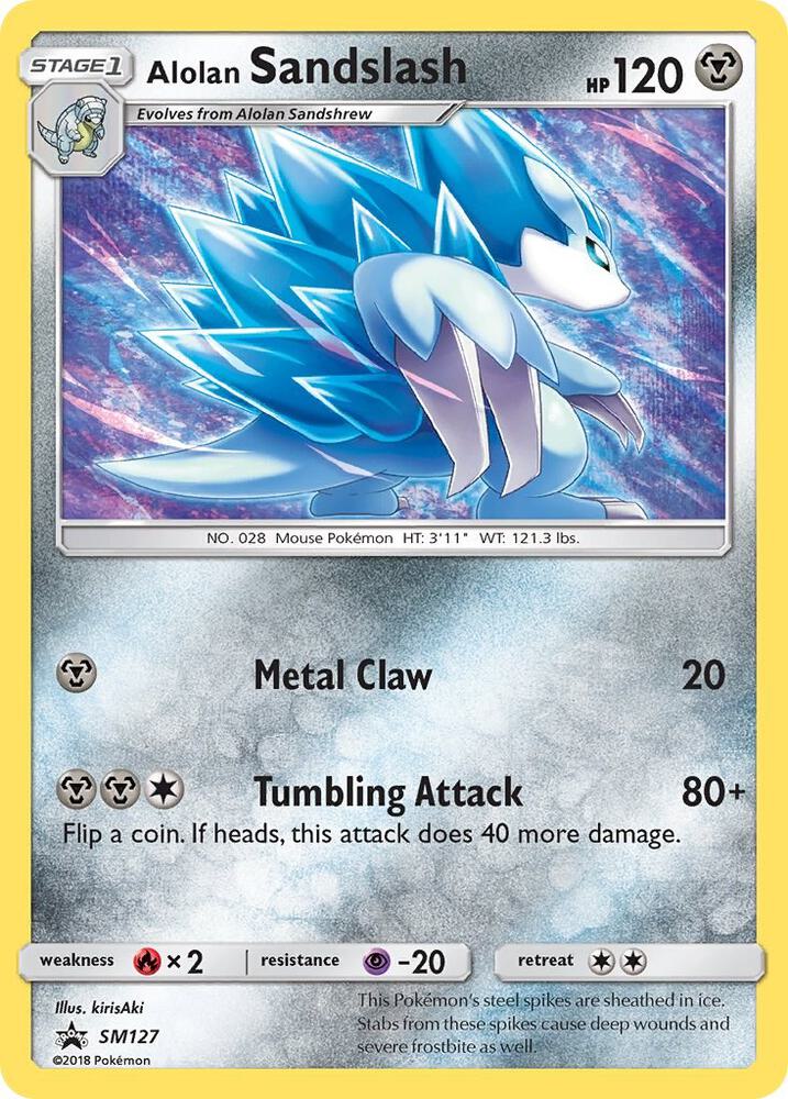 Alolan Sandslash SM127 card from SM Promos