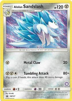 Alolan Sandslash (16) SM127 card from SM Trainer Kit: Alolan Sandslash & Alolan Ninetales