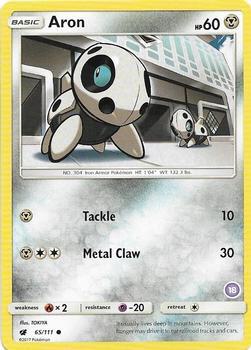 Aron (18) 65/111 card from SM Trainer Kit: Alolan Sandslash & Alolan Ninetales