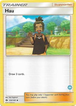 Hau (23) (Alolan Ninetales Half-Deck) 120/149 card from SM Trainer Kit: Alolan Sandslash & Alolan Ninetales