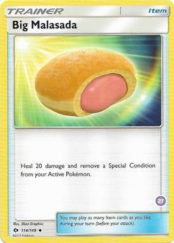Big Malasada (27) 114/149 card from SM Trainer Kit: Alolan Sandslash & Alolan Ninetales
