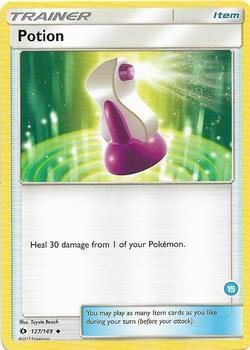 Potion (15) 127/149 card from SM Trainer Kit: Alolan Sandslash & Alolan Ninetales