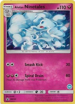Alolan Ninetales (30) SM128 card from SM Trainer Kit: Alolan Sandslash & Alolan Ninetales