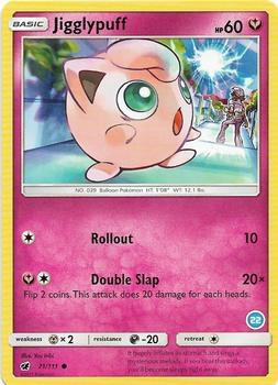 Jigglypuff (22) 21/111 card from SM Trainer Kit: Alolan Sandslash & Alolan Ninetales