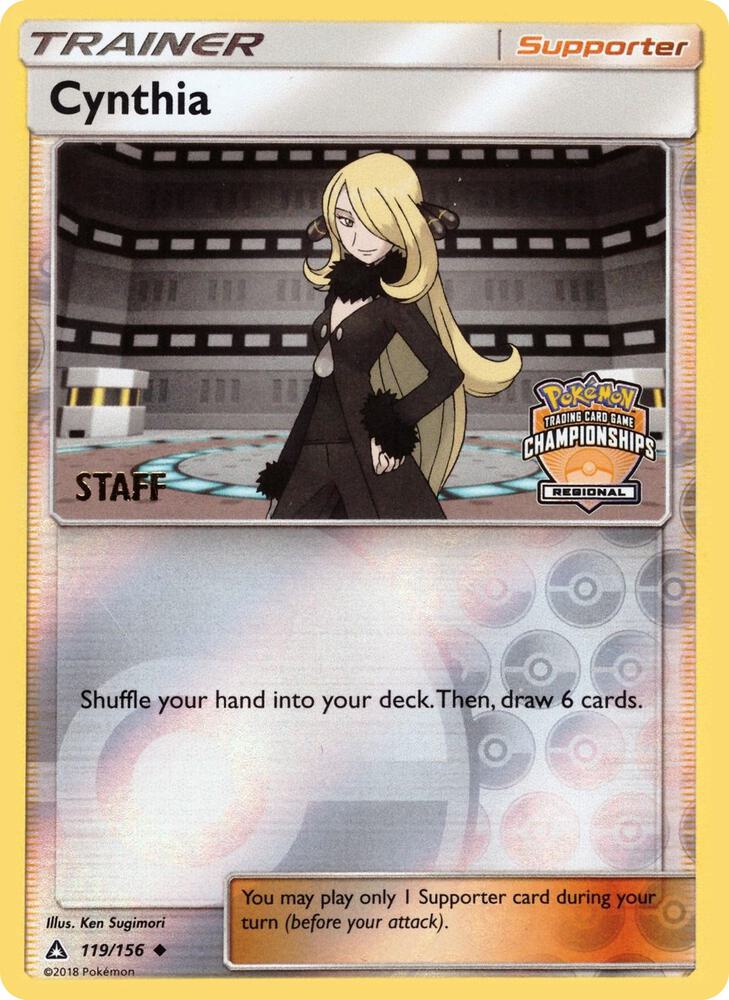 Cynthia (Regional Championships) [Staff] 119/156 card from League & Championship Cards