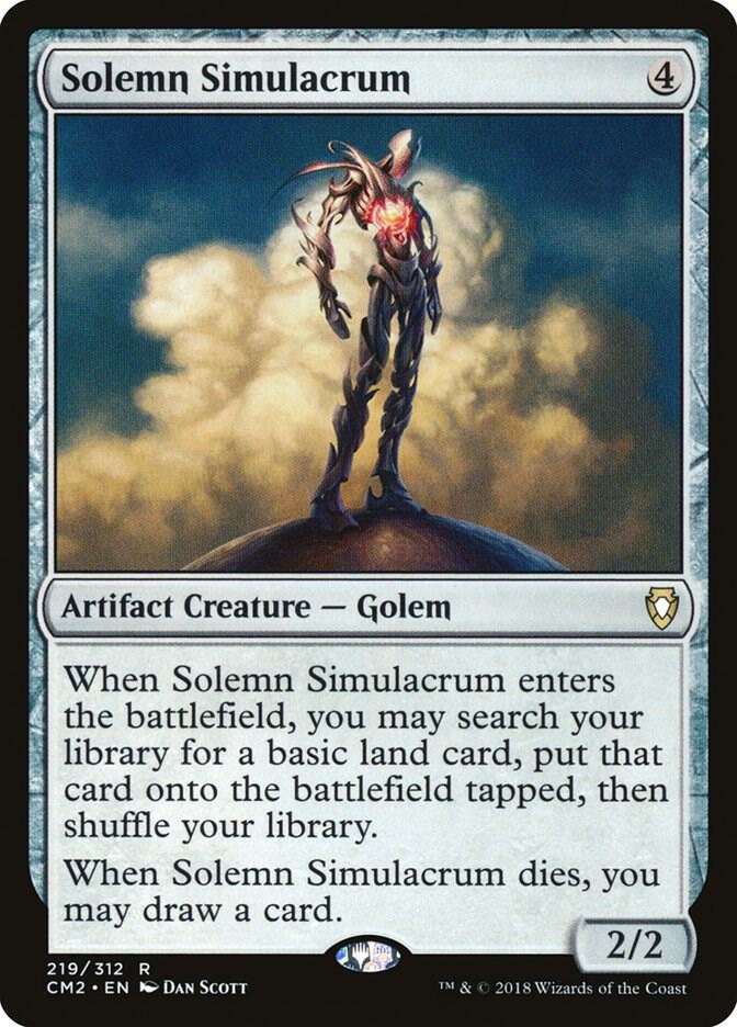 Solemn Simulacrum 219 card from Commander Anthology Volume II