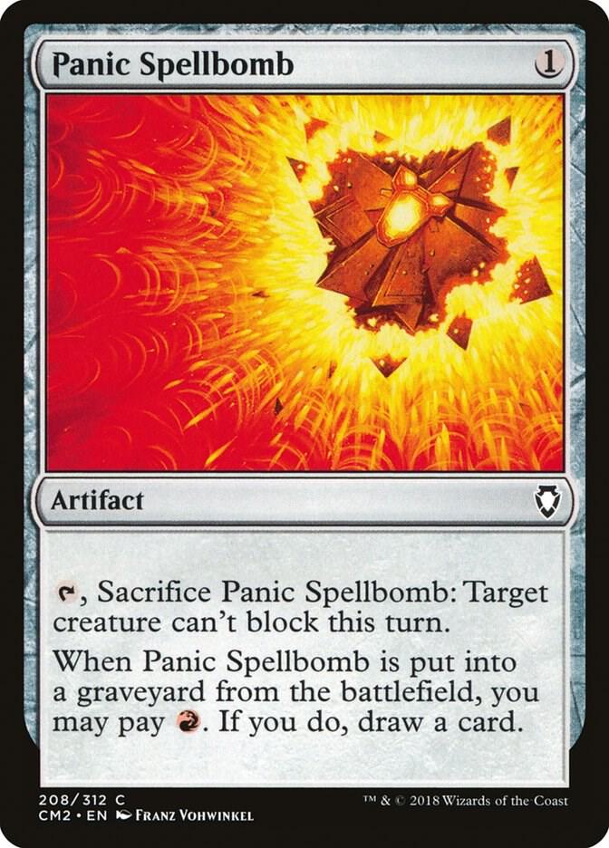 Panic Spellbomb 208 card from Commander Anthology Volume II