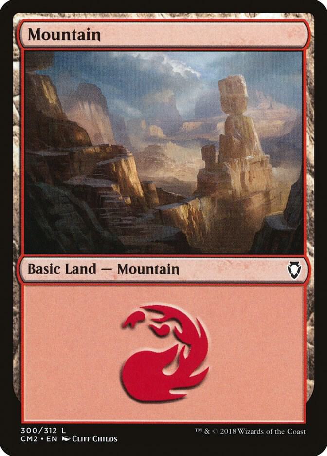 Mountain 300 card from Commander Anthology Volume II