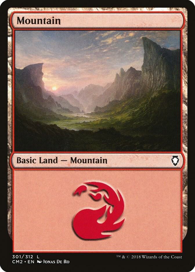 Mountain 301 card from Commander Anthology Volume II