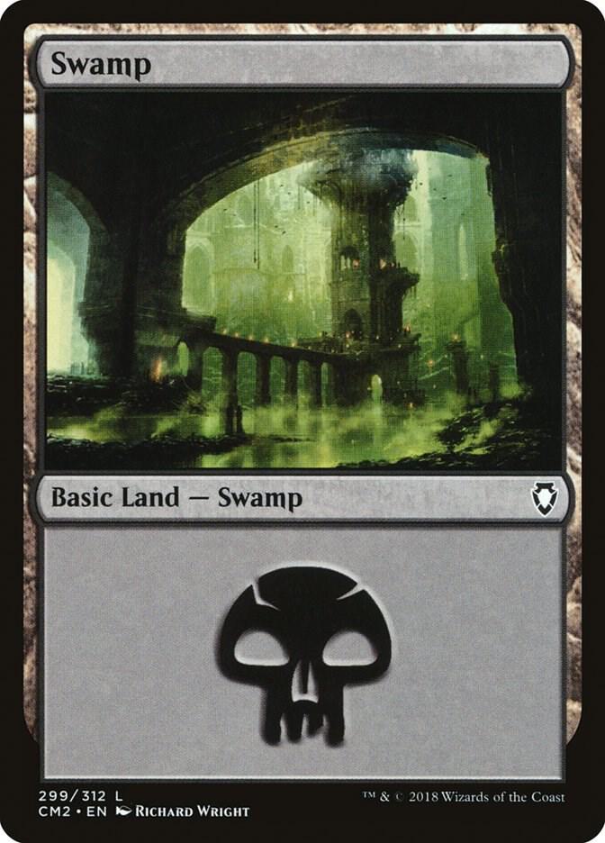 Swamp 299 card from Commander Anthology Volume II