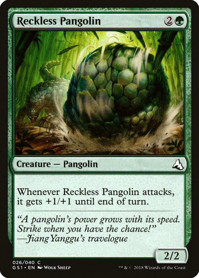 Reckless Pangolin 26 card from Global Series Jiang Yanggu & Mu Yanling
