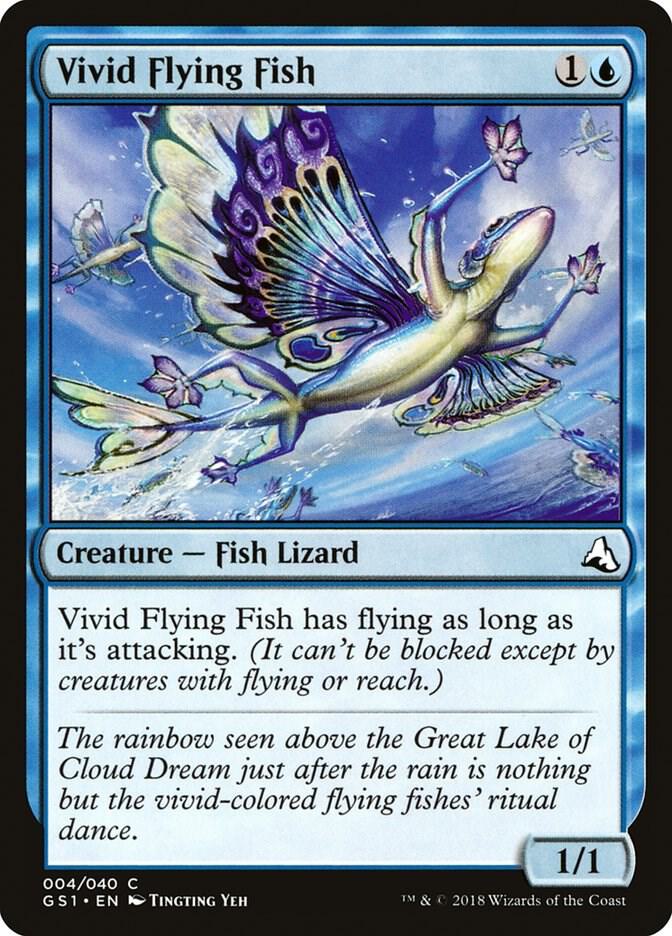 Vivid Flying Fish 4 card from Global Series Jiang Yanggu & Mu Yanling