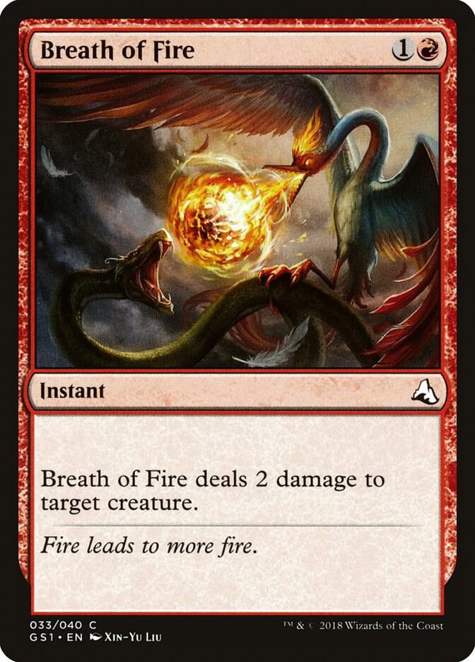 Breath of Fire 33 card from Global Series Jiang Yanggu & Mu Yanling
