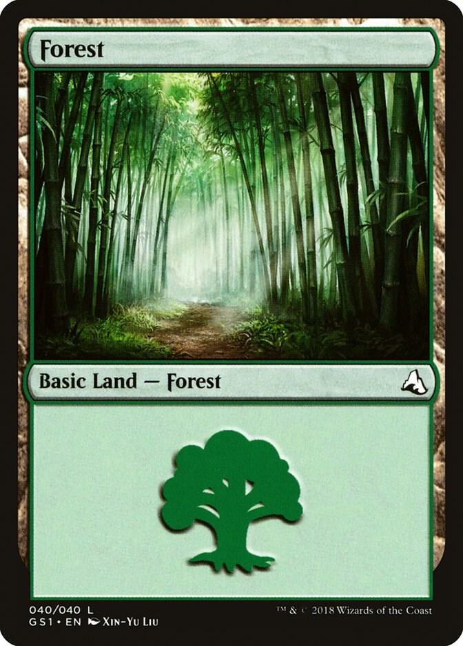 Forest 40 card from Global Series Jiang Yanggu & Mu Yanling