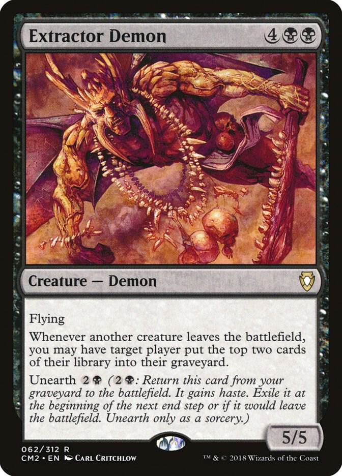 Extractor Demon 62 card from Commander Anthology Volume II