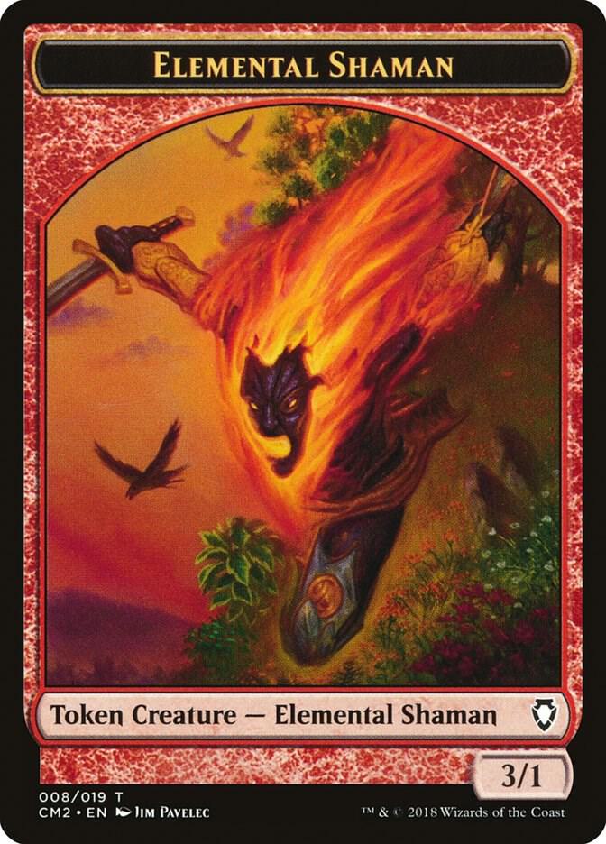 Elemental Shaman Token 8 card from Commander Anthology Volume II