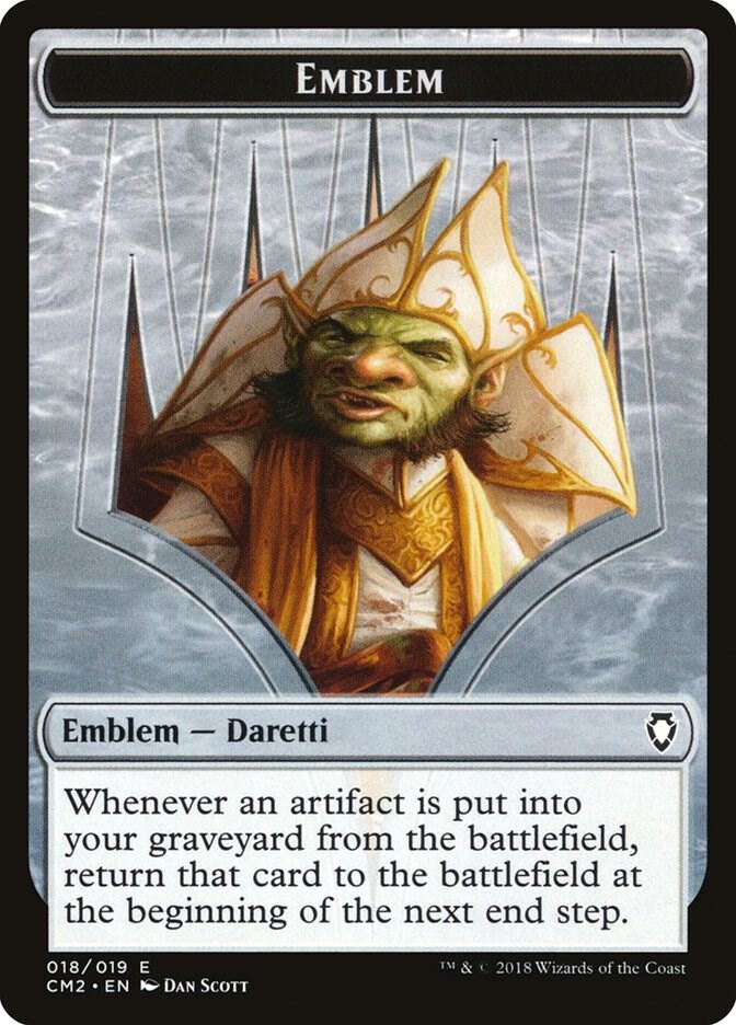 Emblem - Daretti, Scrap Savant 18 card from Commander Anthology Volume II