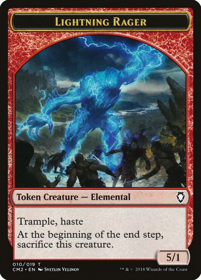 Lightning Rager Token 10 card from Commander Anthology Volume II