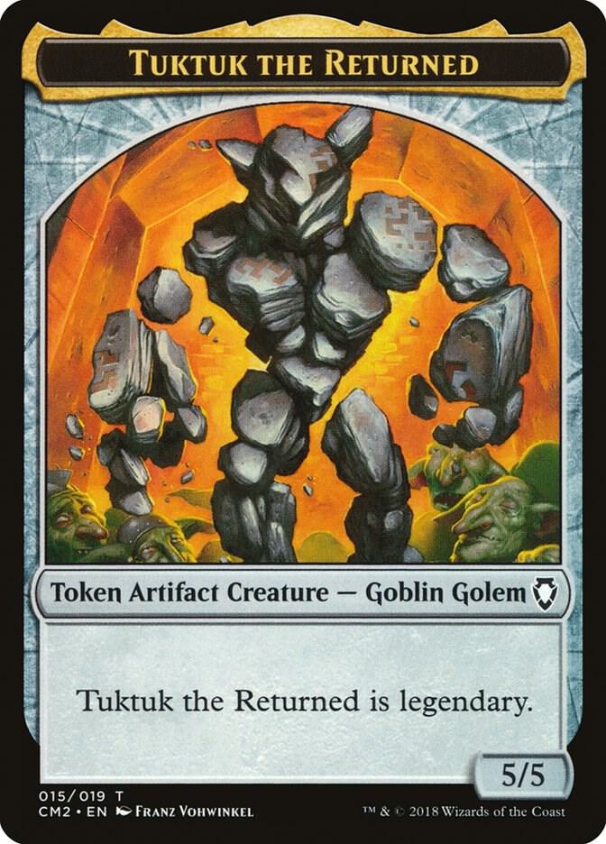 Tuktuk the Returned Token 15 card from Commander Anthology Volume II